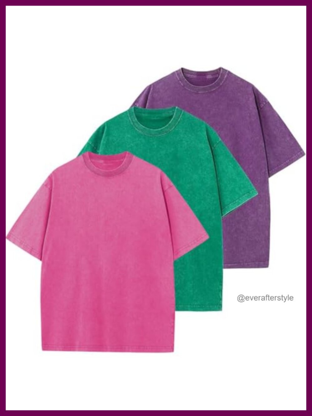 Heavy Cotton Oversized Crew Neck Short Sleeve Tee Shirt